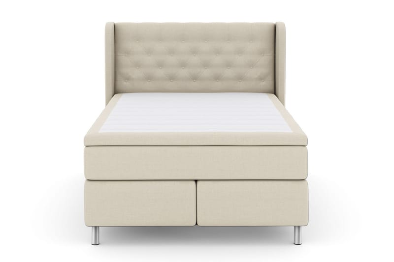 Komplett Sengepakke Choice No 4 140x200 Fast/Medium - Beige|Metallben - Møbler - Senger - Kontinentalsenger