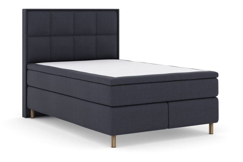 Komplett Sengepakke Choice No 4 140x200 Fast/Medium - Blå|Metallben - Møbler - Senger - Kontinentalsenger