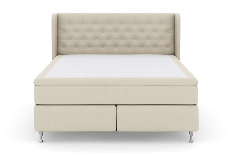 Komplett Sengepakke Choice No 4 160x200 Fast - Beige|Sølvben - Møbler - Senger - Kontinentalsenger