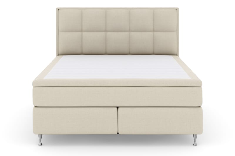 Komplett Sengepakke Choice No 4 180x200 Fast - Beige|Sølvben - Møbler - Senger - Kontinentalsenger