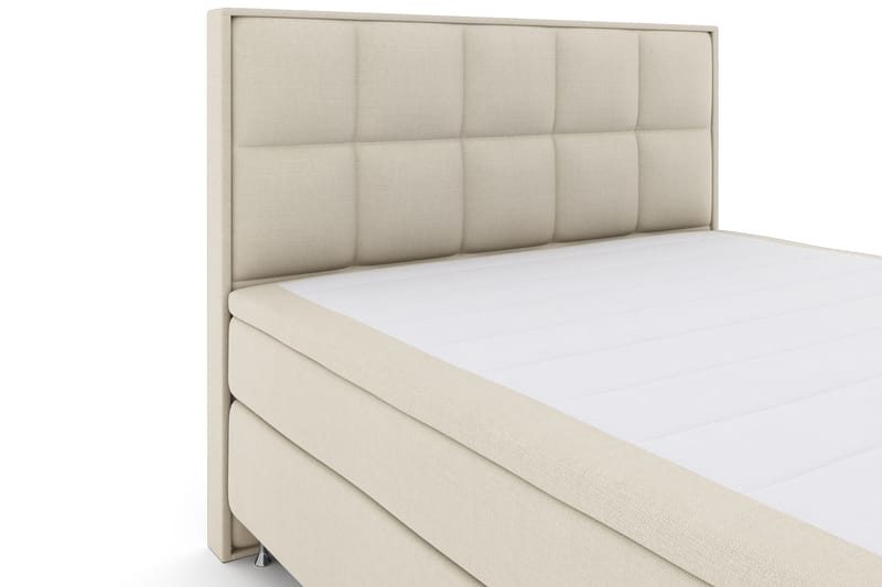 Komplett Sengepakke Choice No 4 180x200 Fast - Beige|Sølvben - Møbler - Senger - Kontinentalsenger