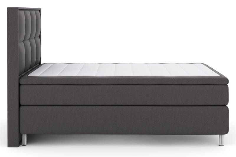 Komplett Sengepakke Choice No 5 140x200 Medium Lateks - Mørkegrå|Metallben - Kontinentalsenger - Komplett sengepakke