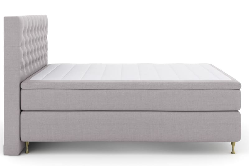 Komplett Sengepakke Choice No 5 160x200 Fast/Medium Watergel - Lysegrå|Gullben - Møbler - Senger - Kontinentalsenger