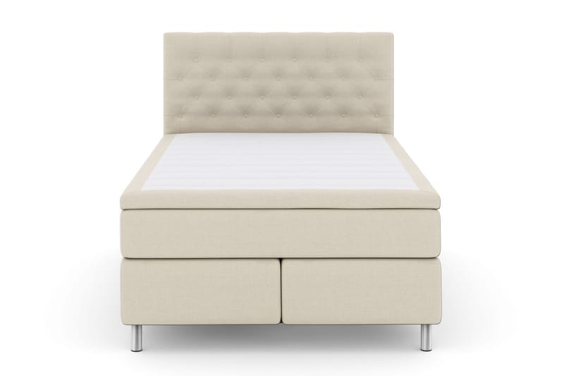 Komplett Sengepakke Choice No 6 140x200 F/M Lateks/Memory - Beige|Metallben - Møbler - Senger - Kontinentalsenger