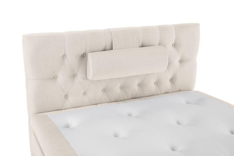 Komplett Sengepakke Olivia 120x200 Diamant Sengegavl Beige - Polyeter Nakkepute Stor - Møbler - Senger - Kontinentalsenger