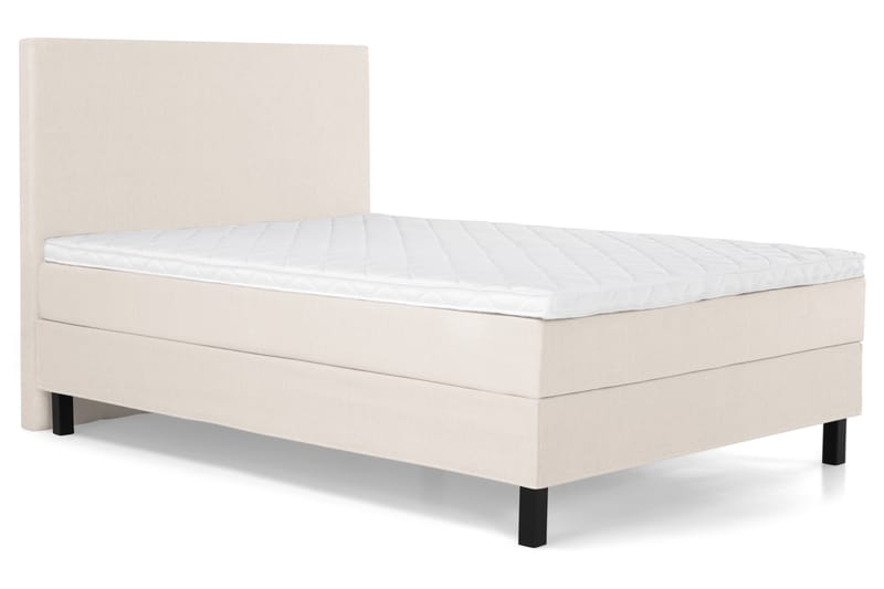 Komplett Sengepakke Olivia 120x200 Glatt Sengegavl Beige - Skum - Møbler - Senger - Kontinentalsenger