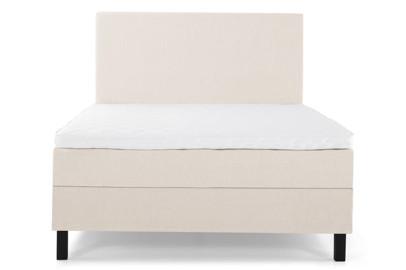 Komplett Sengepakke Olivia 120x200 Glatt Sengegavl Beige - Skum - Møbler - Senger - Kontinentalsenger