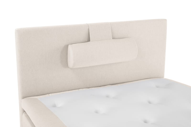 Komplett Sengepakke Olivia 120x200 Glatt Sengegavl Beige - Polyeter Nakkepute Stor - Møbler - Senger - Kontinentalsenger