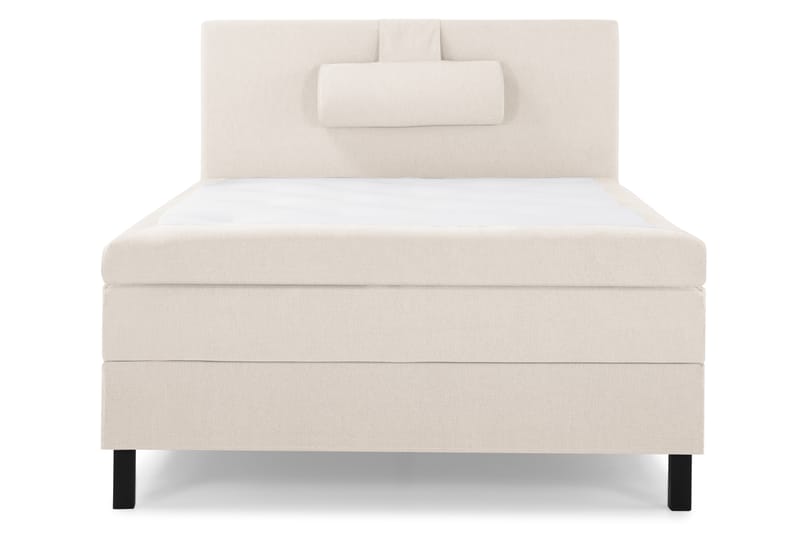 Komplett Sengepakke Olivia 120x200 Glatt Sengegavl Beige - Polyeter Nakkepute Stor - Møbler - Senger - Kontinentalsenger