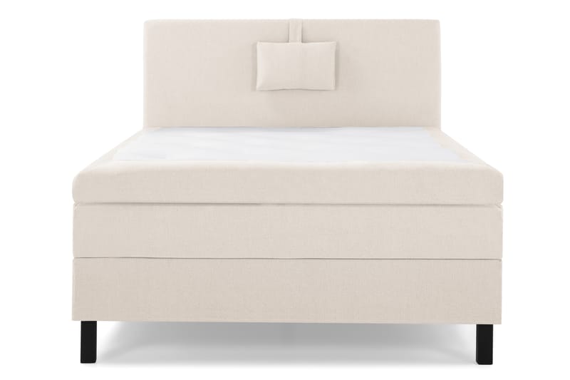 Komplett Sengepakke Olivia 120x200 Glatt Sengegavl Beige - Polyeter Nakkepute Liten - Møbler - Senger - Kontinentalsenger