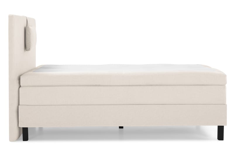 Komplett Sengepakke Olivia 120x200 Glatt Sengegavl Beige - Polyeter Nakkepute Liten - Møbler - Senger - Kontinentalsenger