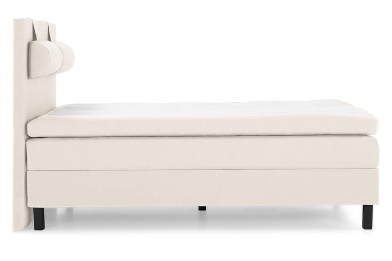 Komplett Sengepakke Olivia 140x200 Glatt Sengegavl Beige - Polyeter Nakkepute Stor - Møbler - Senger - Kontinentalsenger