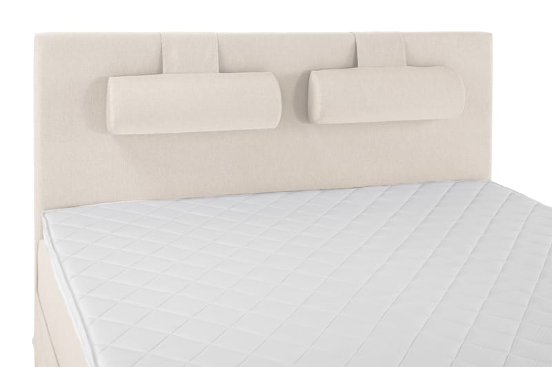 Komplett Sengepakke Olivia 160x200 Glatt Sengegavl Beige - Skum Nakkepute Stor - Møbler - Senger - Kontinentalsenger