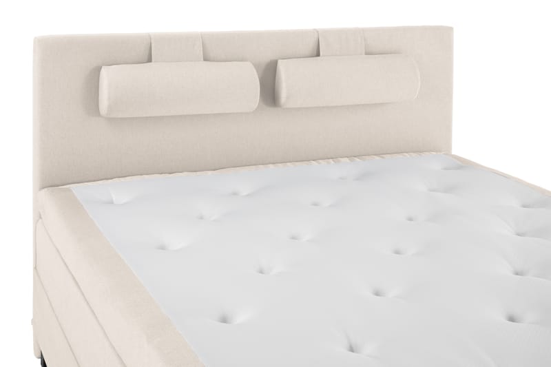 Komplett Sengepakke Olivia 180x200 Glatt Sengegavl Beige - Memory Nakkepute Stor - Møbler - Senger - Kontinentalsenger