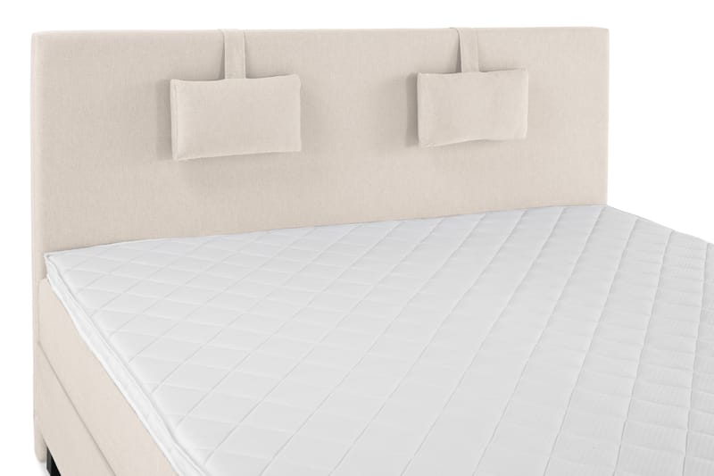 Komplett Sengepakke Olivia 180x200 Glatt Sengegavl Beige - Skum Nakkepute Liten - Møbler - Senger - Kontinentalsenger