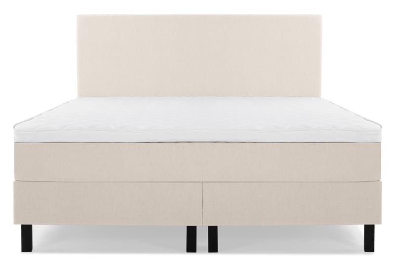 Komplett Sengepakke Olivia 180x200 Glatt Sengegavl Beige - Skum - Møbler - Senger - Kontinentalsenger