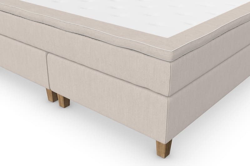 Komplett Sengepakke Roma Lyx 160 cm Beige/Eikeben - Kontinentalseng - Møbler - Senger - Kontinentalsenger