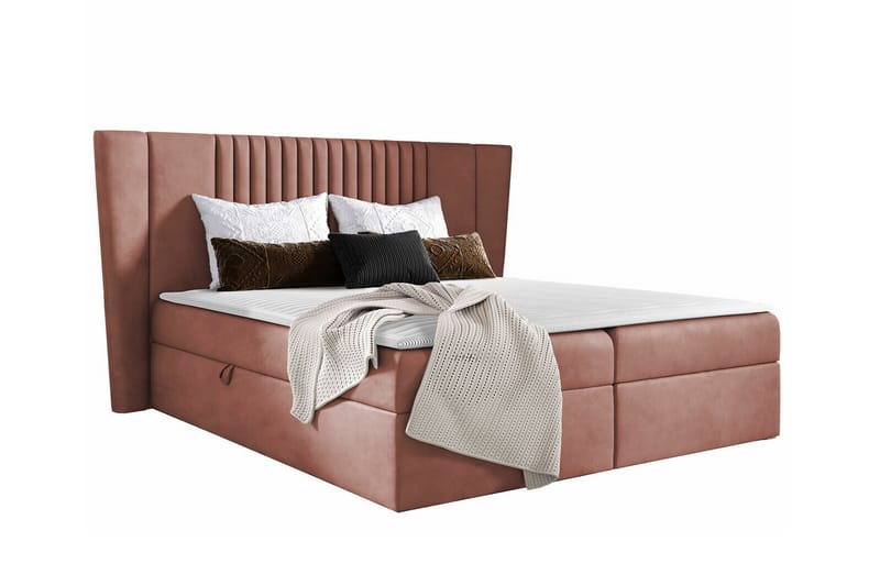 Kontinentalseng Boisdale 120x200 cm - Rosa/Beige - Møbler - Senger - Kontinentalsenger