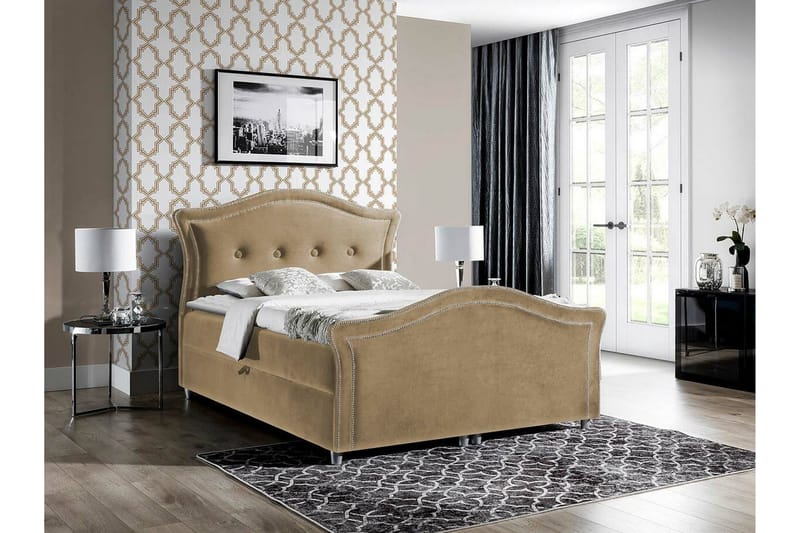 Kontinentalseng Boisdale 140x200 cm - Beige - Møbler - Senger - Kontinentalsenger