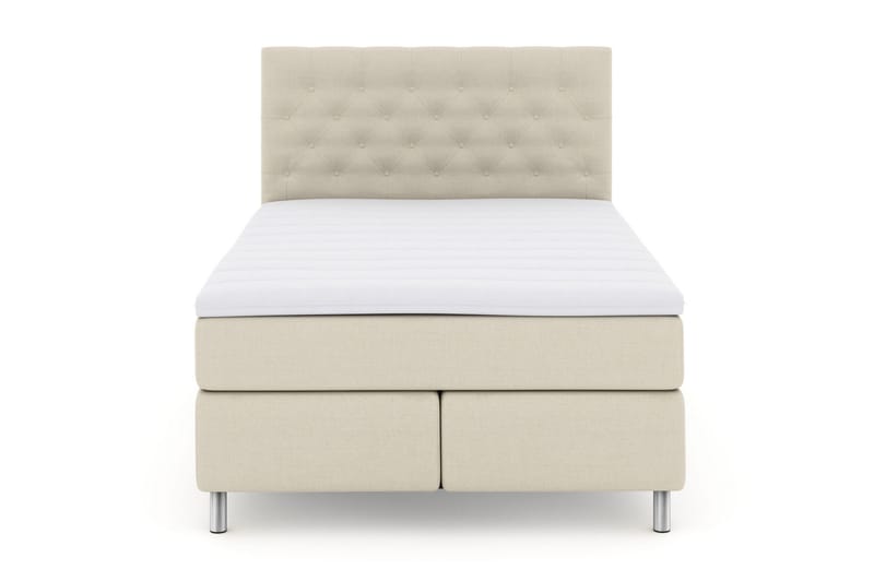 Kontinentalseng Choice No 3 140x200 Fast/Medium - Beige|Metallben - Møbler - Senger - Kontinentalsenger