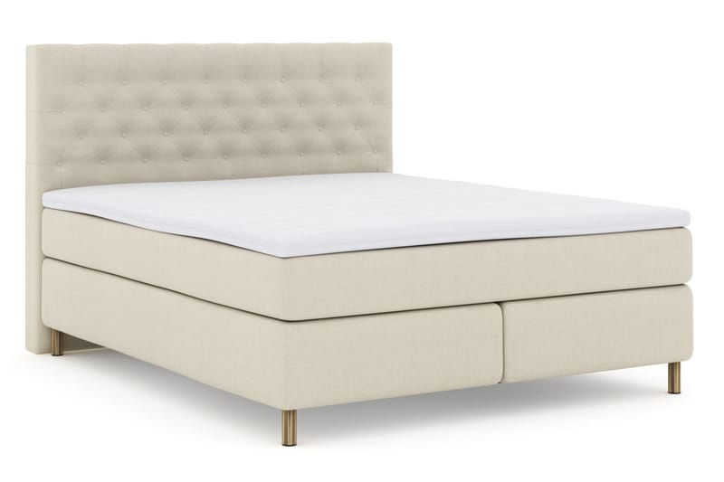 Kontinentalseng Choice No 3 180x200 Fast/Medium - Beige|Kobberben - Møbler - Senger - Kontinentalsenger