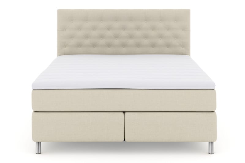 Kontinentalseng Choice No 3 210x210 Fast/Medium - Beige|Metallben - Møbler - Senger - Kontinentalsenger