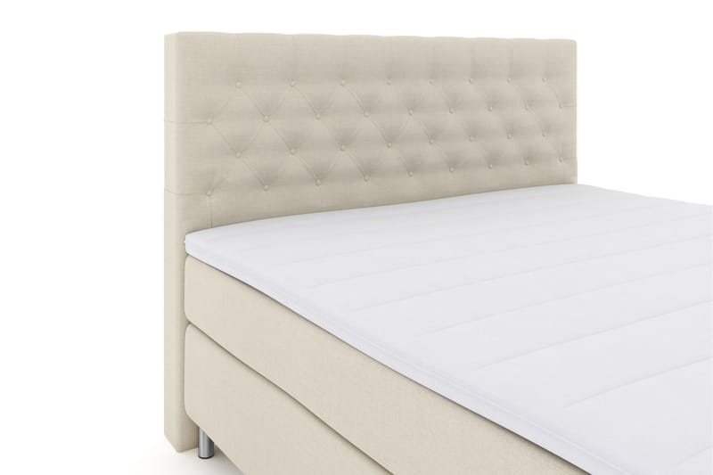 Kontinentalseng Choice No 3 210x210 Fast/Medium - Beige|Metallben - Møbler - Senger - Kontinentalsenger