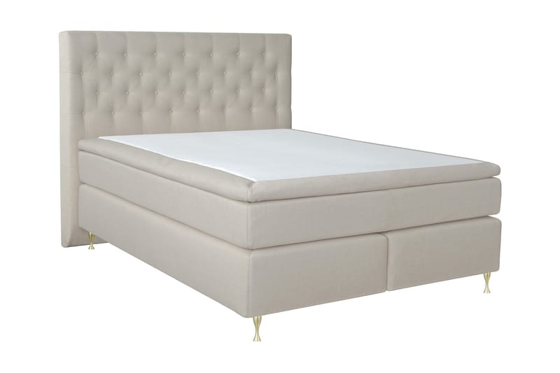 Kontinentalseng Choice No 4 180x200 Fast/Medium - Beige|Gullben - Møbler - Senger - Kontinentalsenger