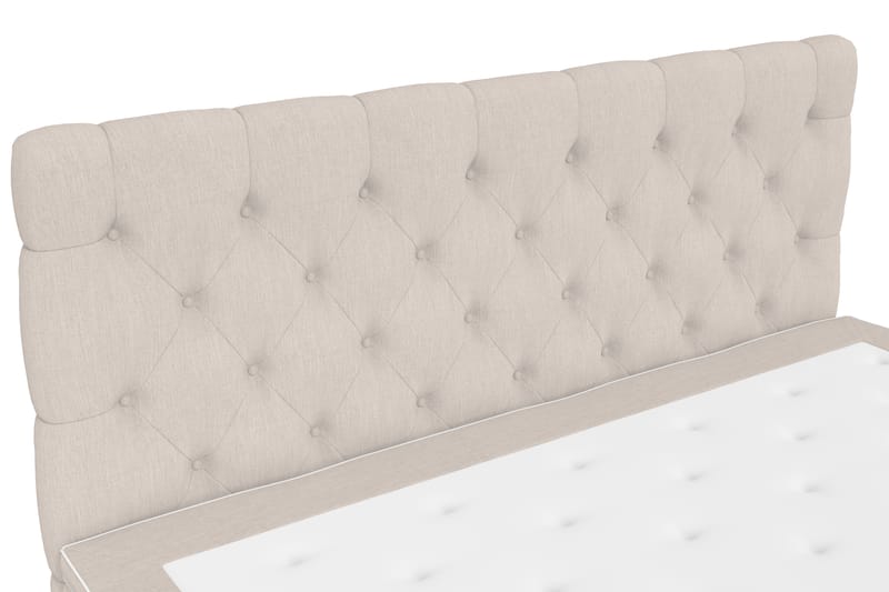 Kontinentalseng Roma Lyx 160 Beige/Sorte Ben - 160x200 cm - Møbler - Senger - Kontinentalsenger