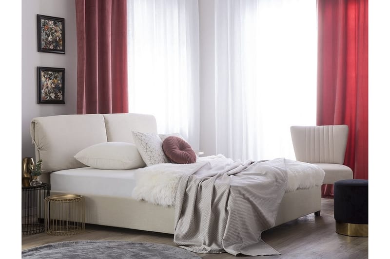 Dobbeltseng Belfort 180 | 200 cm - Beige - Møbler - Senger - Rammeseng