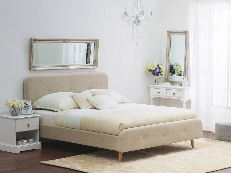 Dobbeltseng Rennes 180 | 200 cm - Beige - Møbler - Senger - Rammeseng