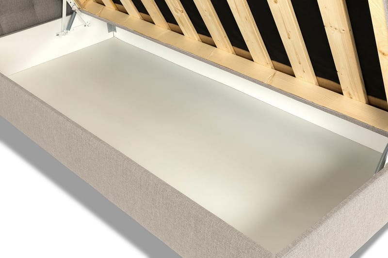 Seng med Oppbevaring Suset 140x200 - Beige - Møbler - Senger - Senger med oppbevaring - Dobbeltseng med oppbevaring