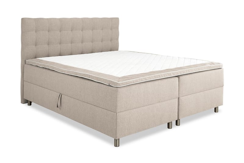 Seng med Oppbevaring Suset 180x200 - Beige - Senger med oppbevaring - Komplett sengepakke