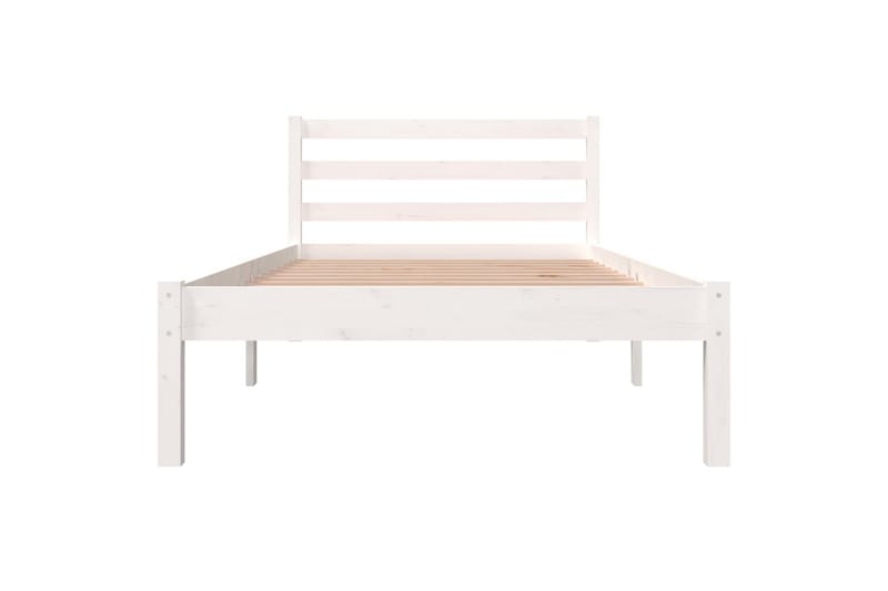 Sengeramme heltre furu 90x190 cm hvit 3FT Single - Hvit - Møbler - Senger - Sengeramme & sengestamme