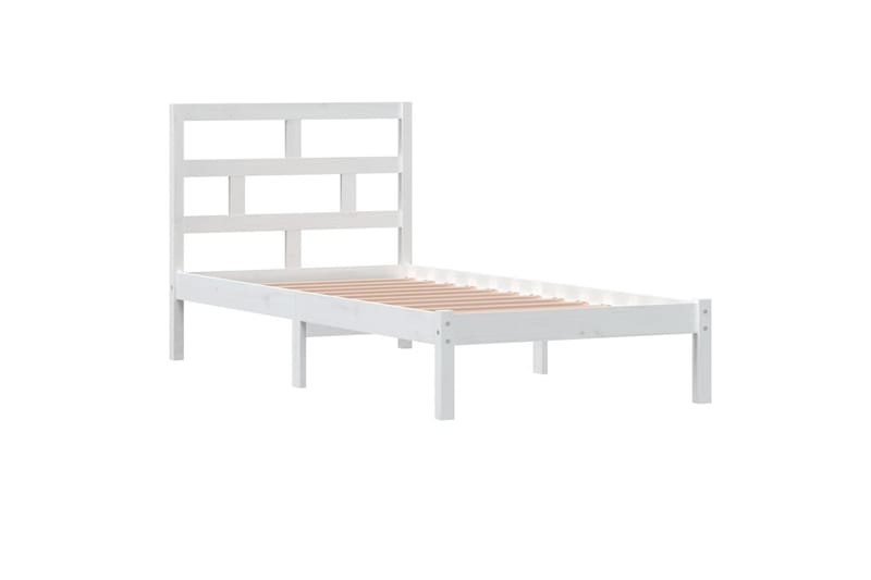 Sengeramme hvit heltre 90x190 cm 3FT Single - Hvit - Møbler - Senger - Sengeramme & sengestamme