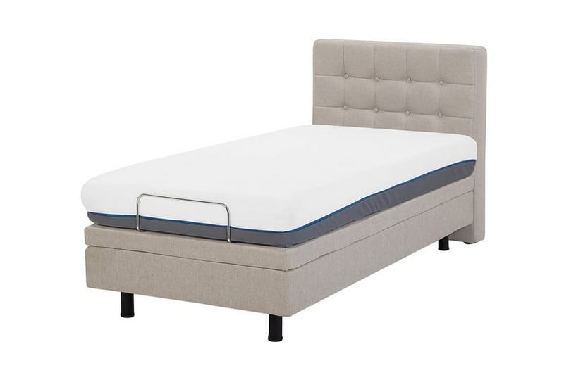 Dobbeltseng Duke 90 | 200 cm - Beige - Møbler - Senger - Sengeramme & sengestamme