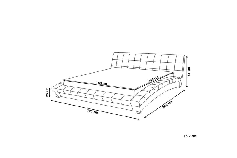 Dobbeltseng Lille 160 | 200 cm - Grå - Møbler - Senger - Sengeramme & sengestamme