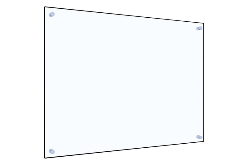 Kjøkkenplate gjennomsiktig 80x60 cm herdet glass - Gjennomsiktig - Møbler - Senger - Sengeramme & sengestamme