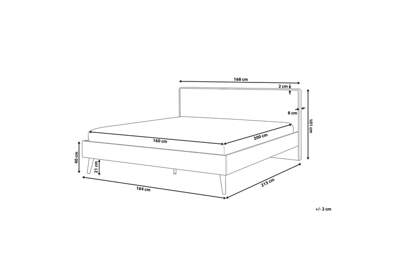 Kontinentalseng Ithiel 160x200 - Tre|Natur - Møbler - Senger - Sengeramme & sengestamme