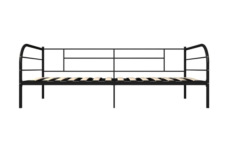 Ramme til dagseng svart metall 90x200 cm - Møbler - Senger - Sengeramme & sengestamme