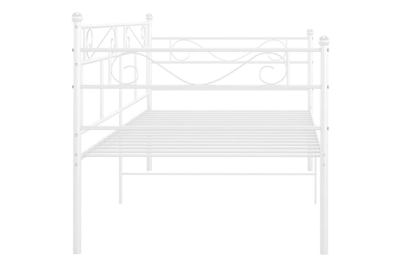 Ramme til sovesofa hvit metall 90x200 cm - Hvit - Møbler - Senger - Sengeramme & sengestamme