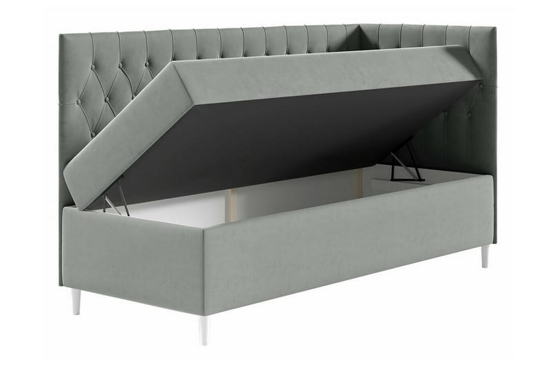 Sängram Boisdale 100x200 cm - Beige/Hvit - Møbler - Senger - Sengeramme & sengestamme