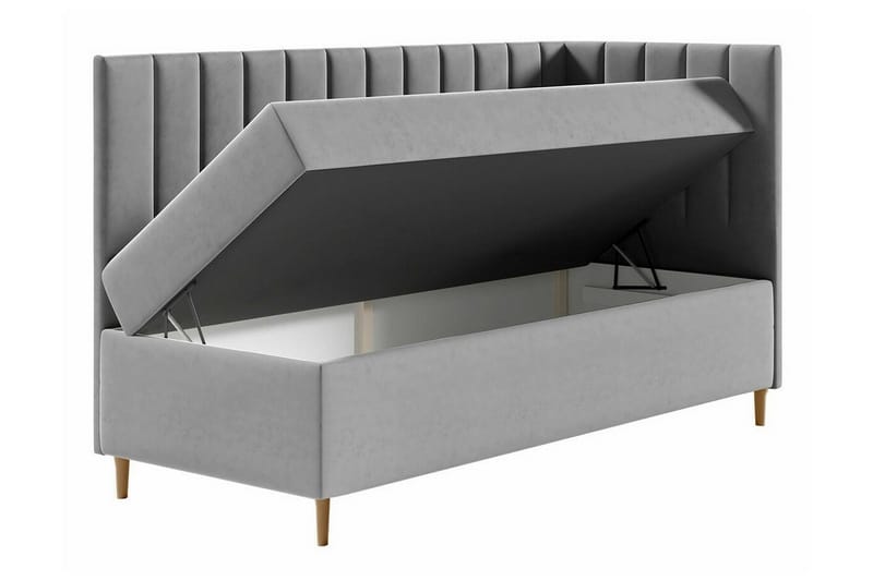 Sängram Boisdale 100x200 cm - Beige/Hvit - Møbler - Senger - Sengeramme & sengestamme