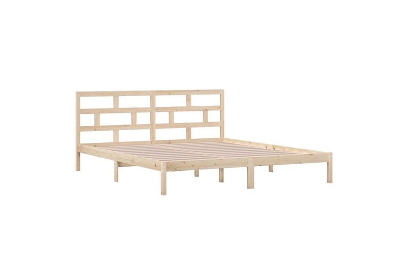 Sengeramme heltre 135x190 cm 4FT6 Double - Brun - Møbler - Senger - Sengeramme & sengestamme