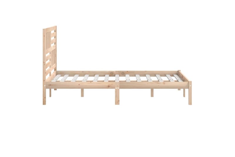 Sengeramme heltre furu 120x190 cm 4FT Small Double - Brun - Møbler - Senger - Sengeramme & sengestamme