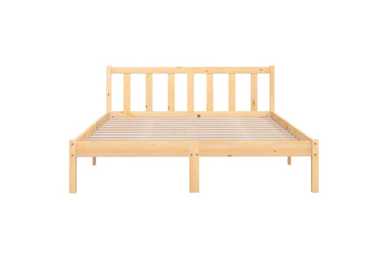 Sengeramme heltre furu 140x190 cm - Brun - Møbler - Senger - Sengeramme & sengestamme