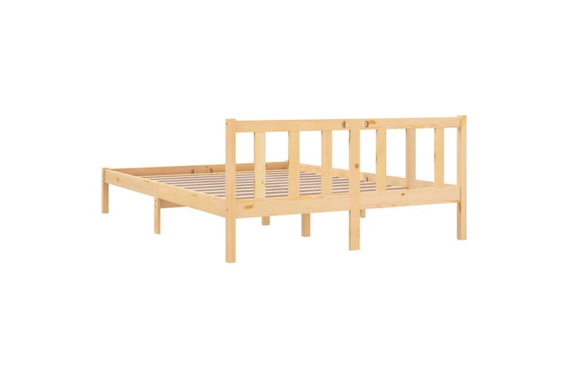 Sengeramme heltre furu 140x190 cm - Brun - Møbler - Senger - Sengeramme & sengestamme