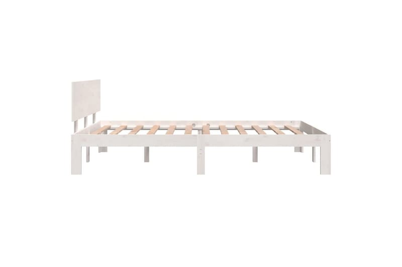 Sengeramme hvit heltre 120x190 cm 4FT Small Double - Hvit - Møbler - Senger - Sengeramme & sengestamme