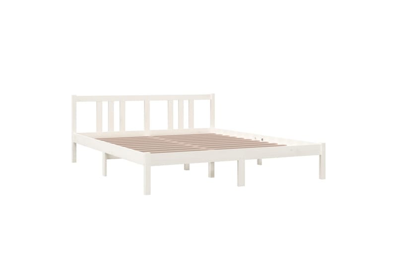 Sengeramme hvit heltre fru 160x200 cm - Hvit - Møbler - Senger - Sengeramme & sengestamme