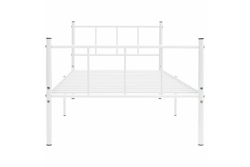 Sengeramme hvit metall 90x200 cm - Møbler - Senger - Sengeramme & sengestamme